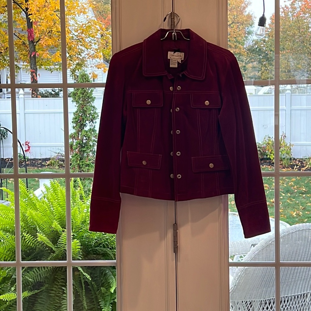 Live a Little, women’s, M, jacket. Shell 100% leather. Lining 100% polyester.